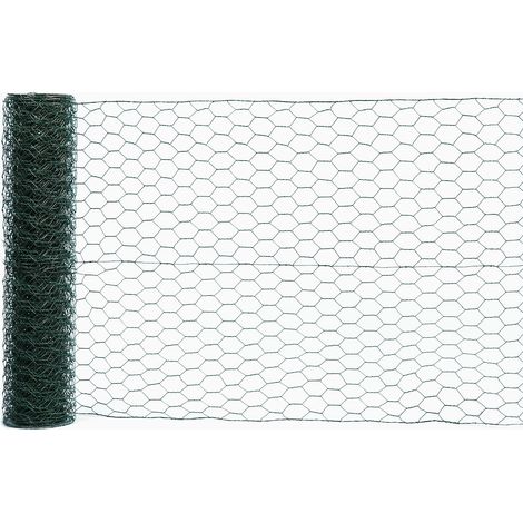 6-Eck-Geflecht grün 25X25X1000 mm, 25 m