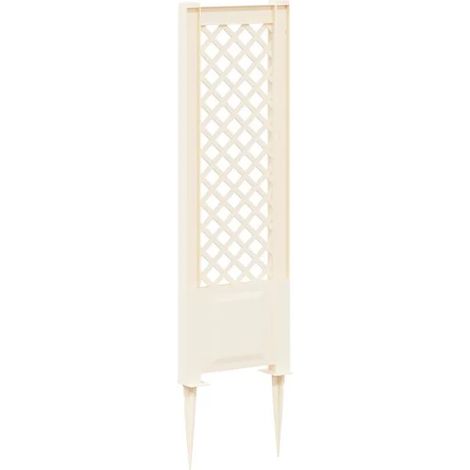 Support à fleurs avec support, blanc, 43 x 6 x 165 cm, en matériau PP. (1/5)
