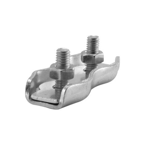 Verzinkte doppelte flache Kabelbinder, 10 Stück – 6 mm (1/5)