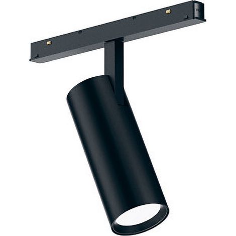 Spot Magnétique Sur Rail 48V 18W 1396Lm 3000K Gradable Noir - Orientable, Structure En Aluminium Et Polycarbonate - Gealuce