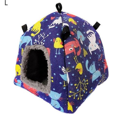 Voici une proposition de titre produit en français (caractères : 189) :

Nid douillet rouge de Noël pour perroquet – Hamac moelleux, tente d'hiver chaude pour perruches, calopsittes, petit animal – Li