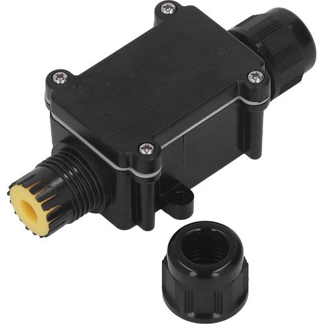 Boîtier de Raccordement Étanche IP68 pour Câbles Extérieurs 5-15mm - 3 Entrées (1/5)