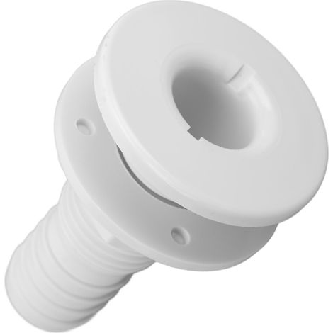 Convient aux raccords traversants marins en plastique blanc de 1-1/8 pouce, applicable aux systèmes de tuyauterie. (1/2)