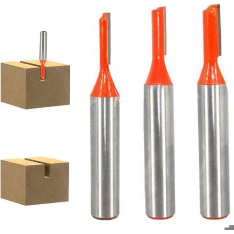 Mèches à bois en carbure de tungstène - 3 pièces 8mm - Bords uniques (3mm/4mm/5mm) (1/4)