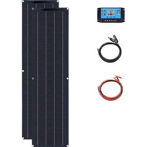 Kit de panel solar flexible, alta eficiencia, diseño ligero, 12V 100 Solar Kit B (1/2)