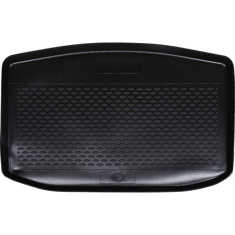 Trunk Mat Black suitable for SEAT IBIZA 2017- lower floor vidaXL