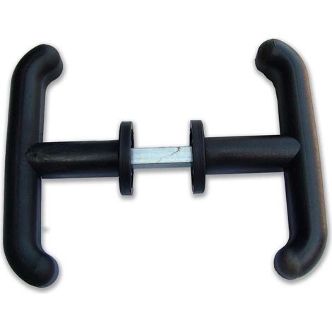 2 - Poignée De Portail - Poignée De Garage - En Abs Noir - Pour Porte Basculante Avec Visserie Incluse 65x8cm (1/2)