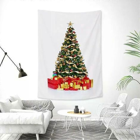 Tapisserie murale rectangulaire motif sapin de Noël, 100 x 150 cm, 3 (1/2)