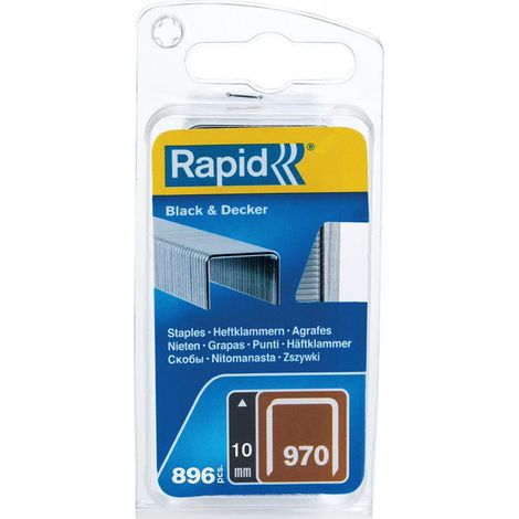 Grapadora N°970, 10mm, Galv. 900 Piezas - Rapid (1/3)