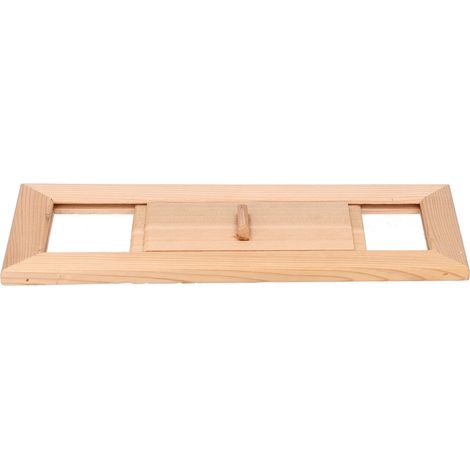 Grille d'aération rectangulaire en bois pour sauna, accessoire de ventilation pour hammam (1/5)