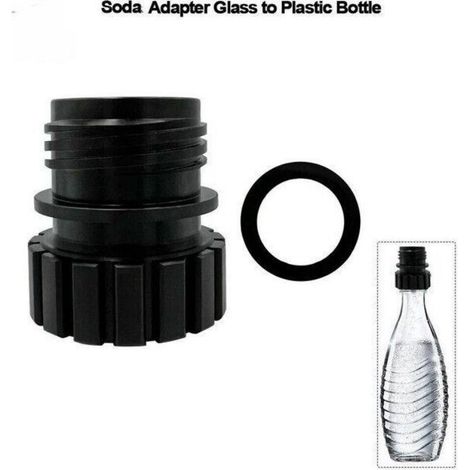 Ersatzadapter für SodaStream-Wasserflaschen. Universeller Adapter für Wassersprudler. Wiederverwendbarer Anschluss, kompatibel mit den meisten SodaStream-Modellen. (1/4)
