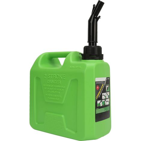 Réservoir d'essence 5L Grande Capacité Portable Bidon à Carburant à Fermeture Automatique pour Camping-car Caravane Auto SUV Vert (1/5)