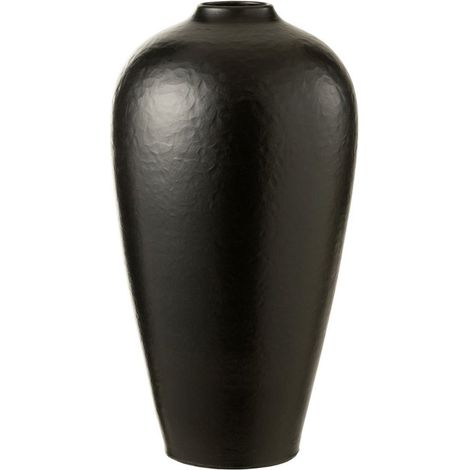 Paris Prix – Vase déco céramique rond 50cm noir – Design moderne – Pour espaces intérieurs – Poids 5,45kg (1/4)