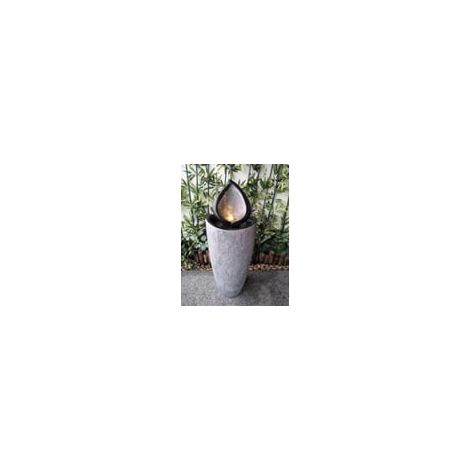 Garden fountain with led lights 92 cm resin stone look 227458843 227458843