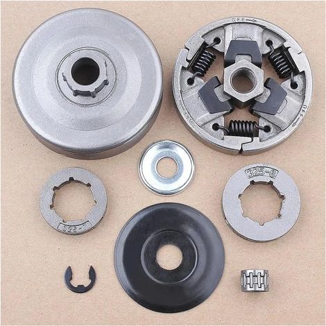 Kit de pignon de jante de tambour d'embrayage for tronçonneuse SIHL 026 MS260 024 MS240 1121 160 2051, 11211602050 avec roulement à aiguilles accessoires pour tondeuses à gazon (1/4)