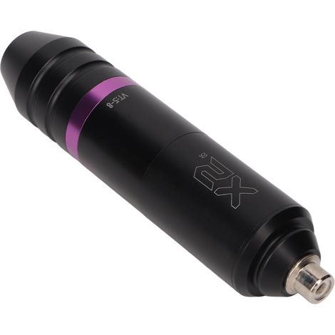 Kit de machine à tatouer RCA à cartouches pour liner et shader, alimentation réglable 1,5-18 V, noir et violet, prise UE 90-265 V (1/5)