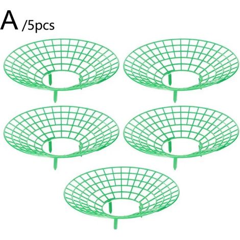 (5 pièces) 5 supports de plantation verts pour fraisiers, cadres de support pour pastèques, protecteur de plantes à 3 pieds, accessoires de jardinage faciles à assembler (1/4)