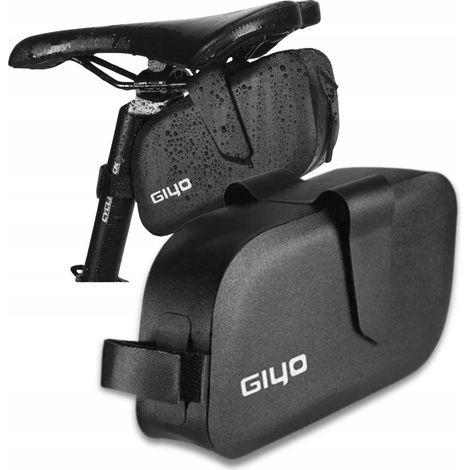 Bolsa impermeable negra para tija de sillín de bicicleta GIYO (1/5)