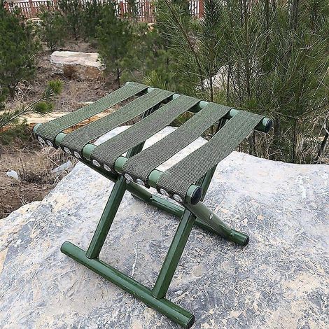 Chaise pliante d'extérieur, tabouret de pêche, tabouret pliant de pêche en tube métallique (1/4)