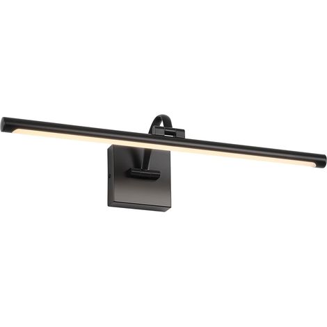 DESOOP Schwarze Bilderleuchte für die Wand, festverdrahtet, dimmbar, Galerieleuchte, Kunstleuchte für Wandporträts, 60 cm (23,62 Zoll), 14 W, warmweiß (1/5)