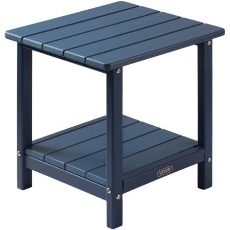 Table d'Appoint Extérieur Jardin - 2 Niveaux - 45 x 38 x 44 cm (1/5)