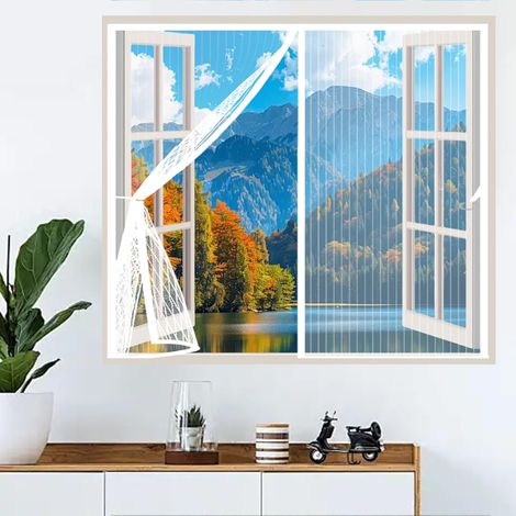 Moustiquaire Fenetre 120 x 190 cm Anti-Moustiques (1/5)