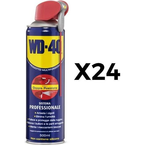 Sbloccante Multifunzione WD40 Doppia Posizione 500 ml 24 Pezzi - 39034