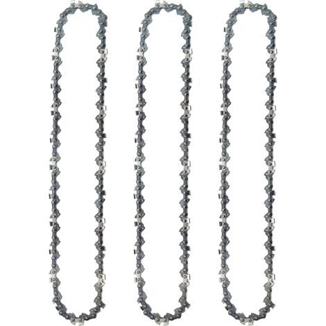 3 chaînes de tronçonneuse Scie forestière de 20 pouces Scie à chaîne à essence Scie à chaîne 325 à angle droit 76 sections 38 couteaux (1/3)
