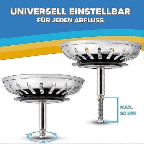 Ersatzstopfen für Blanco-Spülbeckensieb – Langlebiger Edelstahl-Ablauffilter für Blanco-Spülbecken (1/5)