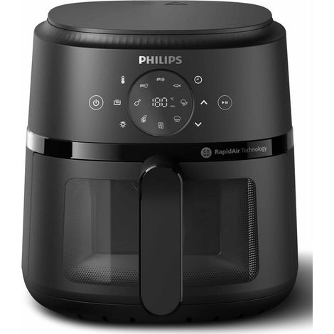 Philips – Friteuse sans huile 3,2 L – 1300 W – 13 modes de cuisson – Technologie Rapid Air pour cuisson croustillante – Noir