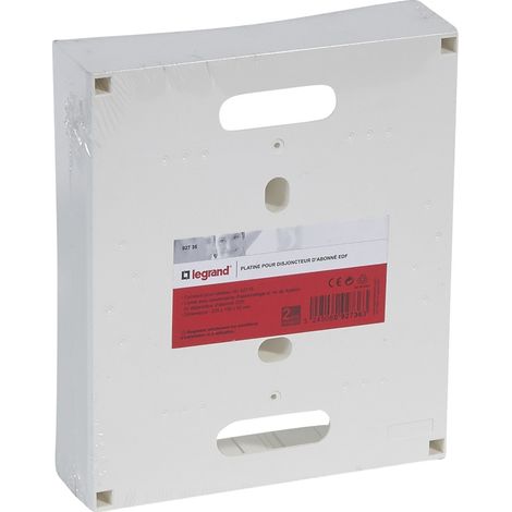 Legrand – Platine pour disjoncteur d'abonné ERDF 225x90x53mm – Indice de protection IP2XC – Rail DIN – Montage facile dans coffret 8/9 modules