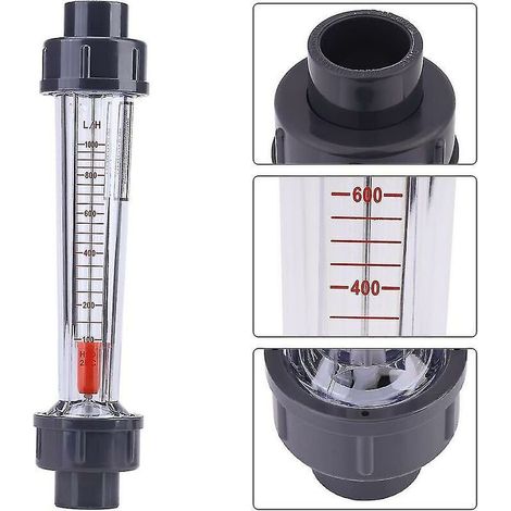 Débitmètre d’eau Tube en plastique transparent Type 100-1000l / H Débit Mete (1/3)