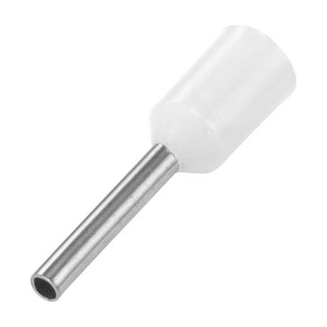 Embout simple d'extrémité de câble TRU COMPONENTS E050-08WT 0.5 mm² x 8 mm partiellement isolé blanc 100 pc(s) S451561 (1/2)