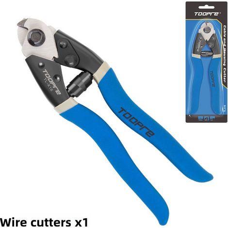 Cortacables para tubos de freno de bicicleta TOPR, cortacables para tubos de transmisión de bicicleta de montaña, herramienta de corte interno (azul, en caja) (1/5)