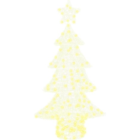 Sapin de Noël,Arbre de Noël avec 160 LED Blanc chaud 150 cm Acrylique CFW21962 (1/5)