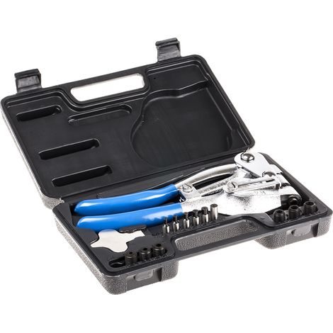 Rs Pro – Jeu de poinçons à frapper manuel – Taille de trou 3/32 et 9/32 pouces – Pour tôles minces en acier – Précision pour perforation (1/3)