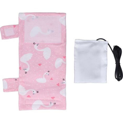 Chauffe-biberon portable USB, température constante, base stable, sac chauffant en coton pour lait maternel cygne (1/5)