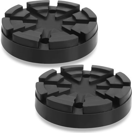 2 Pièces Tampon Caoutchouc Cric 125 mm Bloc en Caoutchouc pour Cric de Levage Tampon pour Crics avec Conception Antidérapante Caoutchoucs Tampons pour Crics de Voiture et Plates-Formes Élévatrices (1/5)