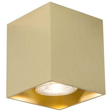 QAZQA Design-Aufbaustrahler Gold GU10 50mm - Qubo