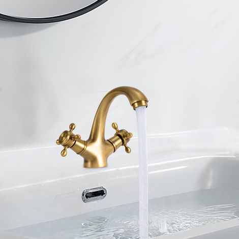 Zwei Griffe Wasserhahn, Badezimmer einfache Wasserhahn, Wasserhahn