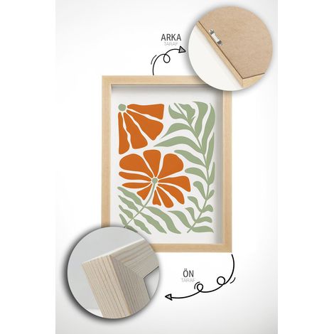 Arte de pared de MDF con marco Painting Multicolor (1/2)