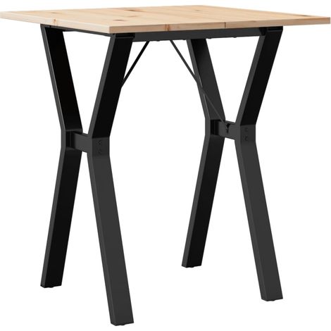 Maison Exclusive - Esstisch Y-Gestell 60x60x75 cm Massivholz Kief