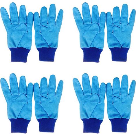 4 paires de gants de jardin avec picots en PVC pour nettoyer le jardin, désherber, planter, arroser (Style 9) (1/5)
