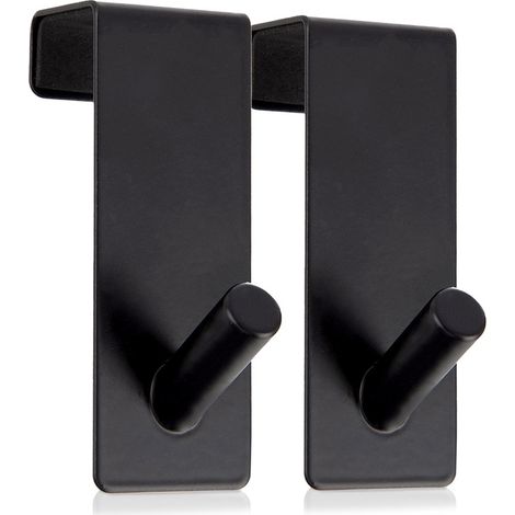 Schwarzer Metall-Türhänger RADKA 3x5x8 cm 2 Stück.