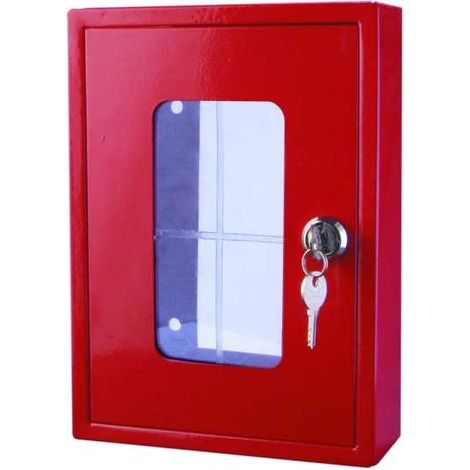 Plombservice – Coffret gaz sous verre dormant rouge 250x180x70mm – Protection vannes 1/2 et 3/4 – Accès rapide en cas d'urgence