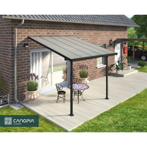 Canopia Feria Marquesina Pérgola De Aluminio 3X3.05 m Gris