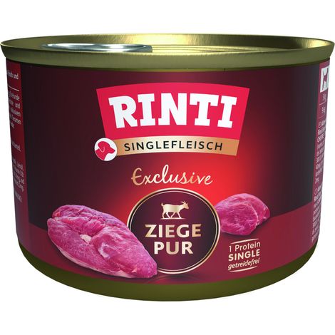 Rinti Singlefleisch Exclusive Hundenassfutter Adult getreidefrei 185 g Ziege