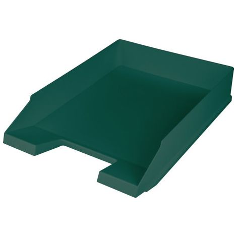Corbeille à courrier pour DIN A4-C4 plastique vert H67xl254xP347 mm av poignée concave et champ d’étiquet. (1/3)