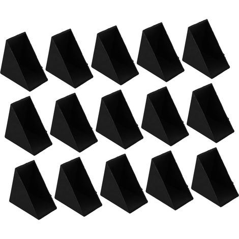 20 protège-coins pour meubles, plastique, noir, pour maison (1/5)