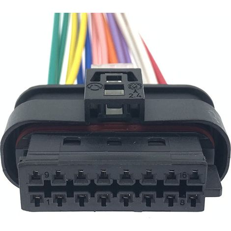 The DJ7165A-1.2-21 connector is compatible with the Mercedes-Benz 805-587-541 reversing radar camera connector (single connector).